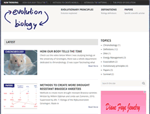 Tablet Screenshot of evolutionbiology.com